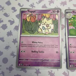 Evolution Lot Togepi, Togetic, Togekiss pokemon cards From Build N Battle Deck - Image 2