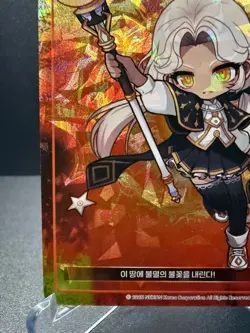 MapleStory Collection Card Archmage of Fire & Poison CLS_098 Unique Korean NM - Image 4