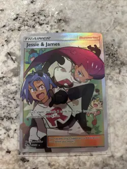 Pokemon TCG Jessie & James Trainer Full Art Ultra Rare Card 68/68 Hidden Fates - Image 1