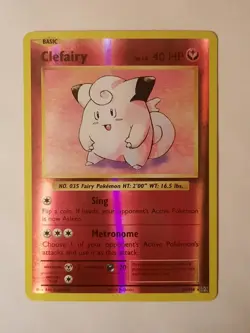 Pokemon Card TCG Clefairy 63/108 Reverse Holo Rare XY Evolutions . - Image 1