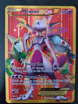 Mewtwo EX 164/162 Holo Full Art Secret Rare Pokemon TCG XY Breakthrough Card NM - Image 1