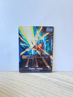 Trunks Future Leader Alt Art Secret Rare FB01-036 Dragon Ball Fusion World Card - Image 2
