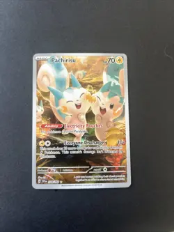 Pokemon TCG Pachirisu Holo Card 208/198 Scarlet & Violet Illustration Rare NM - Image 1