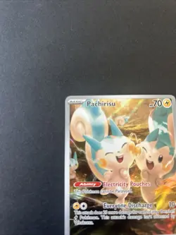 Pokemon TCG Pachirisu Holo Card 208/198 Scarlet & Violet Illustration Rare NM - Image 2