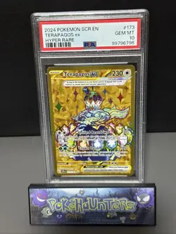 Pokemon Card Terapagos ex 173/142 Hyper Rare Stellar Crown PSA 10 GEM MINT - Image 1