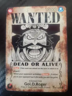 Gol.D.Roger Character Card One Piece CCG OP09 SEC 13000 Power Rush Blocker - Image 1