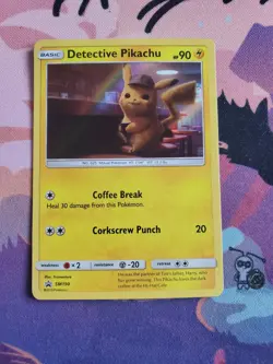 Pokemon Detective Pikachu SM190 Black Star Promo Holo Rare Card 2019 - Image 1