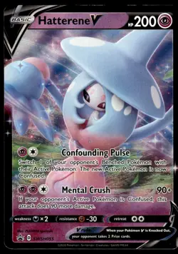 Pokemon TCG SWSH: Sword & Shield Promo Cards #SWSH055 Hatterene V LP - Image 1