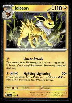 Pokemon TCG SV: Scarlet & Violet Promo Cards #169 Jolteon NM - Image 1