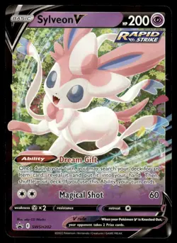 Pokemon TCG SWSH: Sword & Shield Promo Cards #SWSH202 Sylveon V NM - Image 1