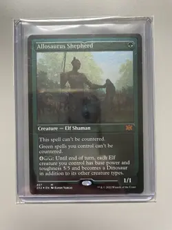 MTG Double Masters 2022 Allosaurus Shepherd #457 Foil Etched 2x2 - Image 1