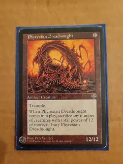 Phyrexian Dreadnought Mirage LP Light Play MTG Magic The Gathering - Image 1