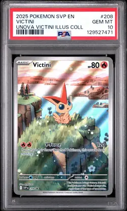 Victini #208 - 2025 Pokemon SVP EN-SV Black Star Promo Unova Collection PSA 10 - Image 1