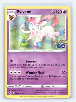 Sylveon Holo Rare Pokemon GO 035/078 LP - Image 1