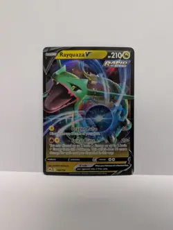 Pokemon Rayquaza V 100/159 SWSH07: Evolving Skies Ultra Rare Rapid Strike Holo - Image 1