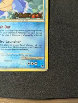 Pokemon TCG HGSS Unleashed Blastoise Prerelease Holo Stamped 13/95 NM - Image 4
