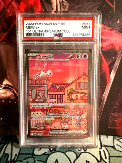Pokemon 151 MEW ex Special Illustration Rare Black Star Promo 053 PSA 9 Mint - Image 1