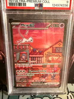 Pokemon 151 MEW ex Special Illustration Rare Black Star Promo 053 PSA 9 Mint - Image 2
