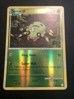 POKEMON TCG SPINARAK 83/123 REVERSE FOIL HEART GOLD SOUL SILVER 2010!! - Image 1