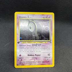 Pokemon Unown TCG Neo Discovery 14/75 Holo 1st Edition - NM w/ Swirl 💫 - Image 1