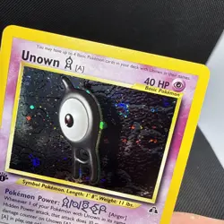 Pokemon Unown TCG Neo Discovery 14/75 Holo 1st Edition - NM w/ Swirl 💫 - Image 3