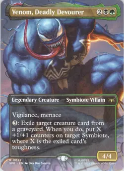 MTG Normal Venom, Deadly Devourer (Borderless) R Marvel's Spider-Man: Eternal-Le - Image 1