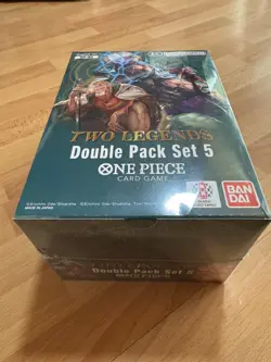 Box Display 8x One Piece Double Pack Set vol.5 DP-05 (OP-08 ENG) BANDAI NEU OVP - Image 1