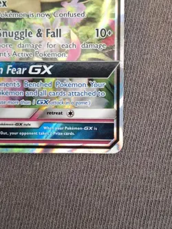 MIMIKYU GX 149/214 SUN & MOON LOST THUNDER ULTRA RARE HOLO POKEMON CARD - Image 3