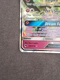 MIMIKYU GX 149/214 SUN & MOON LOST THUNDER ULTRA RARE HOLO POKEMON CARD - Image 4