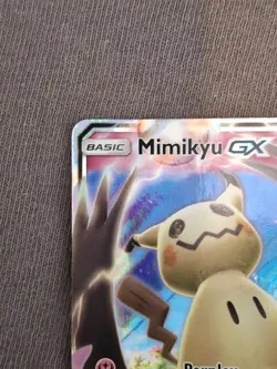MIMIKYU GX 149/214 SUN & MOON LOST THUNDER ULTRA RARE HOLO POKEMON CARD - Image 5