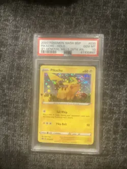 2020 Pokemon SWSH BSP Pikachu-holo 21 General Mills 25th AN. PSA10 - Image 1