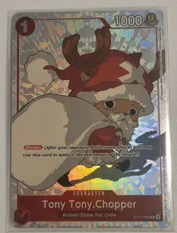 One Piece TCG Tony Tony Chopper ST01-006 (Gift Collection 2023) Promo NM Santa - Image 1