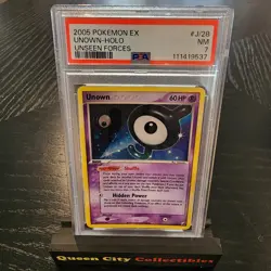 UNOWN - HOLO - PSA 7 - 2005 POKEMON EX UNSEEN FORCES - #J/28 - Image 1