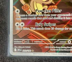 Pokemon TCG Team Rocket's Meowth - 203/182 - SV10: Destined Rivals (DRI) NM - Image 2