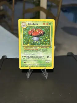 Pokemon TCG Vileplume 15/64 Holo Rare Unlimited Card Jungle 1999 LP Vintage - Image 1