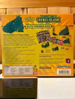Pokemon TCG Sword and Shield Rebel Clash ETB Elite Trainer Box New Sealed - Image 3