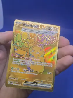 Pokemon S&V Prismatic Evolutions Pikachu ex 179/131 Gold Hyper Rare NM - Image 2