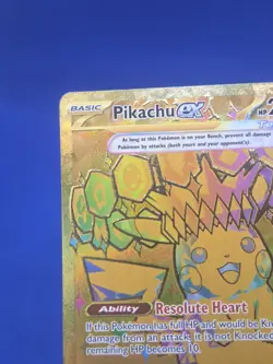 Pokemon S&V Prismatic Evolutions Pikachu ex 179/131 Gold Hyper Rare NM - Image 3