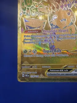 Pokemon S&V Prismatic Evolutions Pikachu ex 179/131 Gold Hyper Rare NM - Image 5