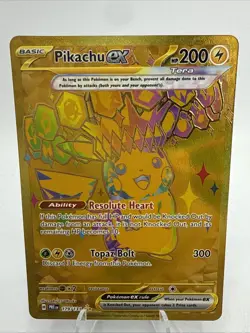 Pikachu ex 179/131 - Gold Hyper Rare - Pokemon TCG: Prismatic Evolutions - NM - Image 1