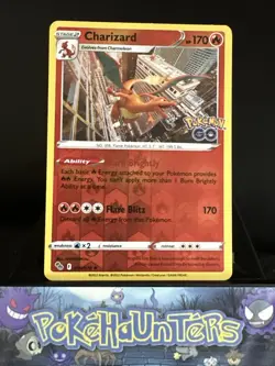 Pokemon Card Charizard 010/078 Reverse Holo Pokemon Go L/P - Image 1
