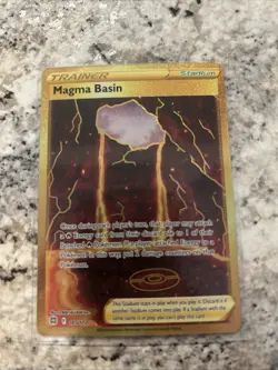Pokemon TCG Magma Basin Brilliant Stars Holo Card 185/172 Secret Rare - Image 1