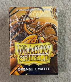 Dragon Shield - 60 Japanese size card sleeves Orange - Matte - Image 1