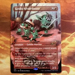 MTG Borderless Goblin Rabblemaster Secret Lair: Valentine’s Day 2021 NM Rare!! - Image 1