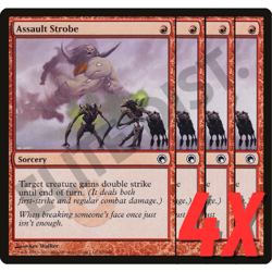 MTG Assault Strobe (Scars of Mirrodin) 82/249 (NEAR MINT) (4X) - Image 1
