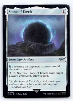 MTG Magic FOIL Stone of Erech The Lord of the Rings LTR NM - Image 1