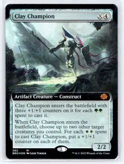 Clay Champion Foil (362) Extended Art The Brothers' War BRO MTG Magic - Image 1
