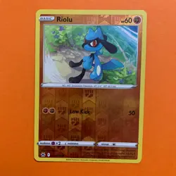 Riolu Reverse Holo 071/159 Crown Zenith Pokemon Card LP TCG 71/159 - Image 2