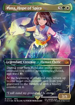 Yuna, Hope of Spira (Borderless Chocobo Track Foil) Final Fantasy MTG Magic - Image 3