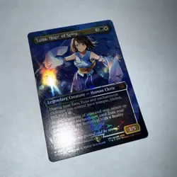 Yuna, Hope of Spira (Borderless Chocobo Track Foil) - Final Fantasy MTG Magic - Image 1